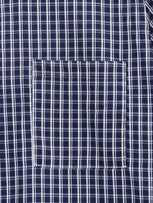 Open Phase 男士夏季格子短袖单排扣休闲衬衫，春夏款，复古美式，男女皆宜，宽松版型夏季服装——适合日常穿着和夏季度假穿着。 - 彩色 - 查看 5