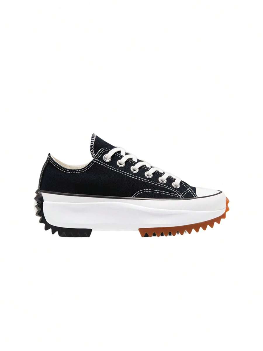 Converse Run Star Hike Low Top Women Canvas Black / White168816C - 黑/白膠 - 查看 1