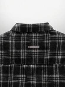 NEON BLANC 男士休闲短袖衬衫，万圣节蜘蛛网图案 - 黑與白 - 查看 5