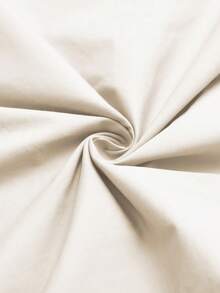 Aalyst Đầm dài cổ tròn hở phía trước đơn giản, chất lượng cao, mặc đi nghỉ/đi làm, đơn giản, màu trơn, thoải mái, mùa hè - Màu be - Xem 5