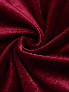 Sweetra Damen elegantes einfarbiges Minikleid mit Stehkragen und ärmellos, geeignet für den Arbeitsweg - Bordeaux - Übersicht 4