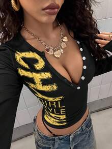 StreetHx Áo nỉ thể thao in họa tiết màu xanh navy thời trang thường ngày dành cho nữ - Nhiều màu - Xem 6