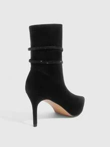 CUCCOO SZL Damen Mode Braune Stiefel bis zur Mitte des Wades