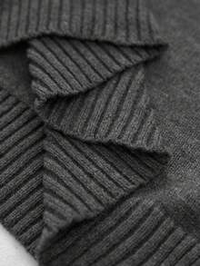RONVEXI Men's Casual Solid Color Notched Neck Sweater, Versatile For Autumn/Winter - Multicolor - View 7