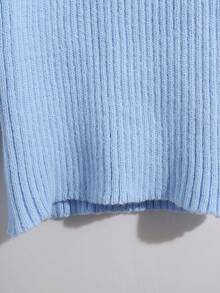 Lyxana Fashionable & Versatile Design Women Knit Sweater, Suitable For Work And Casual Wear, Autumn/Winter - Blue - View 4