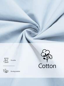 Aalyst 女士休闲纯色优雅宽松前开落肩圆领长袖连衣裙，适合春夏季、通勤和度假 - 淺藍色 - 查看 2