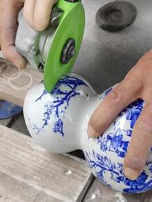 1pc 100mm Glass Cutting Disc Diamond Saw Blade For Angle Grinder 2pcs Cutting Disc, Super Wide Diamond Sand, Marble, Glass, Tiles, Chamfer, Edge Trimming, Grinding, Angle Grinder - Green - View 7