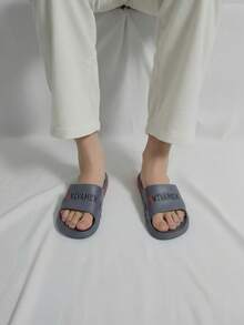 Sandalia para hombre transpirable EVA punta abierta sin cordones suela antideslizante casual hogar playa sandalia - Gris - Ver 2