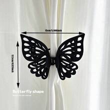 Joivida 1pc Butterfly Shape Curtain - Home Living Room Bedroom Room Curtain Fixer, Bedroom And Living Room Decor Accessory, Home Decor Good Bow Curtain,Christmas, Valentine's Day - Multicolor - View 13