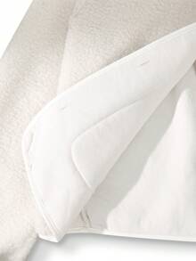 GlowEve 女士时尚保暖羊毛纽扣常规夹克，秋季 - 白色 - 查看 6