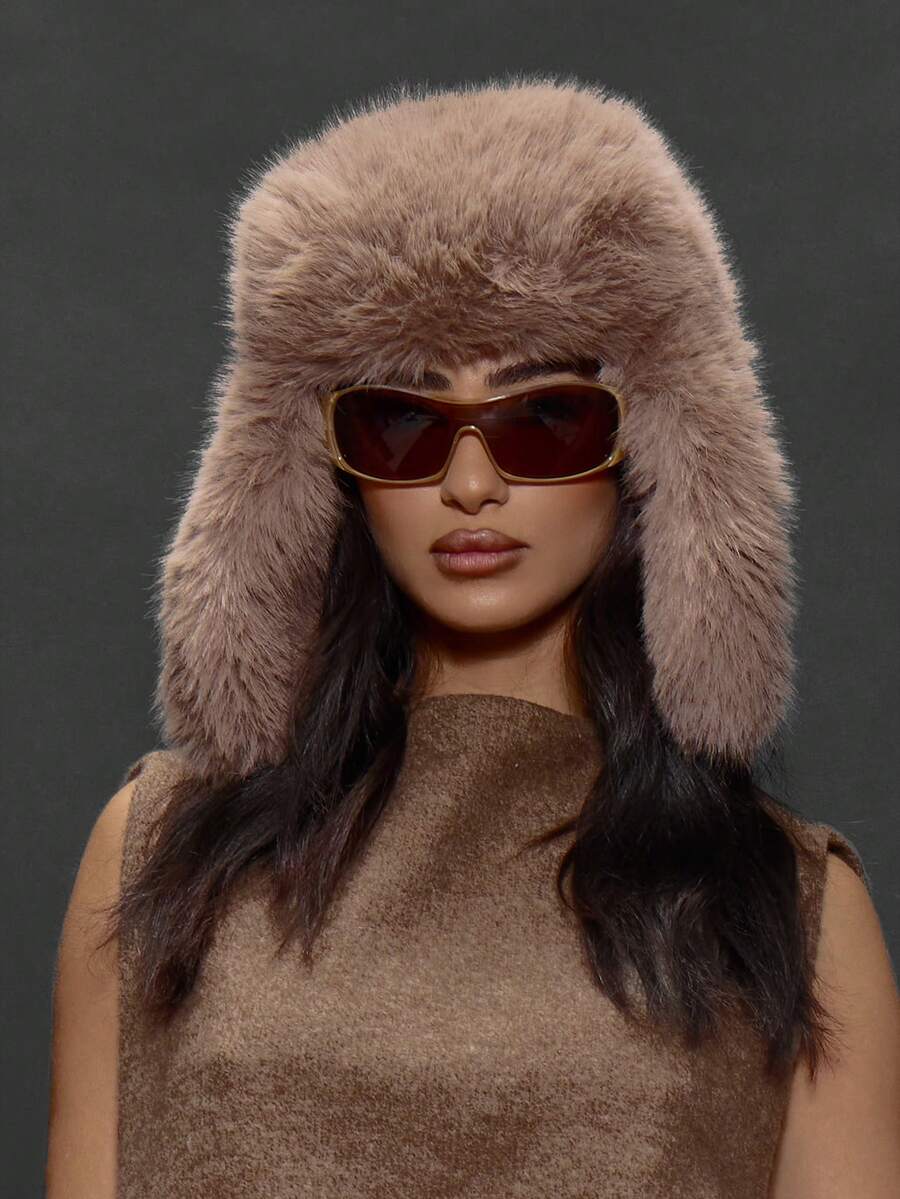 MUSERA Mũ phi công nữ - màu nâu - Xem 1