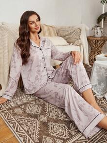 Generisch Damen Pyjama-Set Mit Totenkopf- Und Rosen Produktbild-Vorschau 11