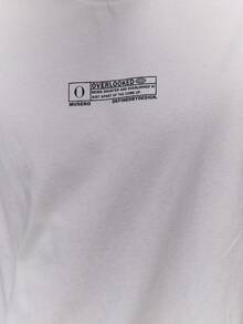 Musero Maglietta oversize da uomo a maniche corte con stampa grafica e toppe, abbigliamento da strada per autunno e inverno