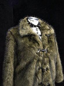 Sunspun Casual Loose Cropped Jacket - Mustard Yellow - View 3