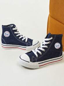 Women Canvas Shoes - Navy Blue - View 2