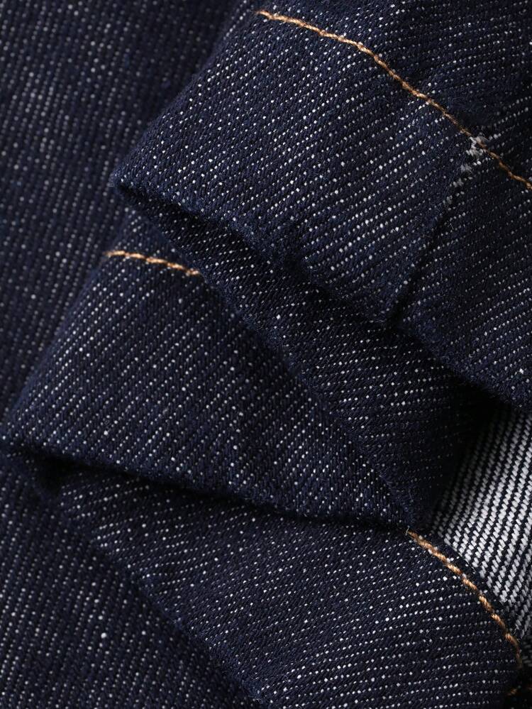 Women's Straight Leg Casual Jeans With Belt Decoration