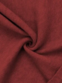 Rafferiza Elegante y versátil cárdigan de mujer tipo poncho, de estilo casual y elegante, ideal para otoño/invierno - Burdeos - Ver 6
