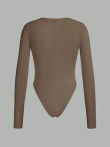 SHEIN EZwear 3 件套纯色多功能户外和室内合身连体衣，撞色，长袖，适合春秋季 - 彩色 - 查看 5