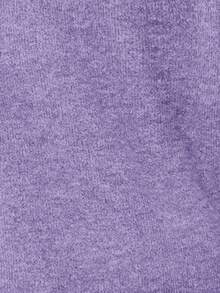 EMERY ROSE Plus Size Solid Color Round Neck Drop Shoulder Long Sleeve Loose Knit Sweatshirt Plus Size Winter,New Year Going Out,2025 New,Simple And Fashionable For Everyday Wear, Plus Size Winter, Christmas For Women, New Year,Date Night