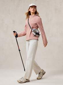 OutZeal Women Thermal Thermal Lined Water-Resistant Zip Up Soft Shell Jacket Winter Fall Hiking Camping - Pink - View 10