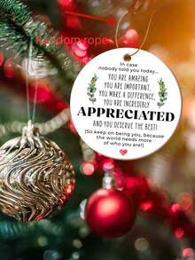 1/2PCS Sign You Are Incredibly Appreciated Motivational Office Decor Inspirational Affirmations Gift For Coworkers Boss Employee Thank You Present Desk Decoration Encouragement Plaque - White - View 4