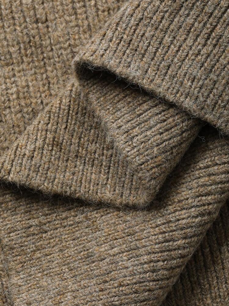 Women's Elegant Sleeveless Cardigan, High Neck Casual Business Style Knit Sweater, Autumn/Winter