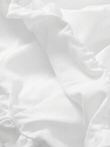 Firerie Kids Firerie Kids Vestido elegante de color blanco sólido con cuello alto para niñas preadolescentes Nova Glow, adecuado para uso casual diario y escolar, vuelta al colegio, vestido de graduación - Blanco - Ver 6