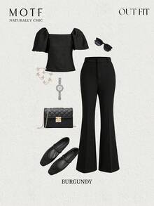 MOTF PREMIUM 女士舒适简约百搭女巫平底鞋，适合秋冬新年假期、情人节