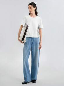 Aalyst Women's Casual Striped Splicing Short Sleeve T-Shirt, Summer