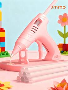 JMMO Cordless Hot Melt Glue Gun, USB Rechargeable Cordless Glue Gun, With 10 Glue Sticks, Suitable For DIY Handicrafts, Art Home Repairs - Multicolor - View 2