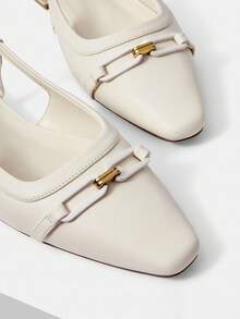 PREMIUM COMFY LADIES FLAT SHOES, FOR HALLOWEEN CHRISTMAS, SPRING SHOES SPRING BREAK EASTER - Beige - View 5