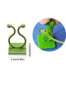 50pcs/10pcs Plant Wall Clips For Climbing Plants Wall Clips Green Tree Climbing Wall Tool Fixing Vine Fixing Clamp Climbing Hook Green Buckle Ring Traceless Green Plant Fixing Device