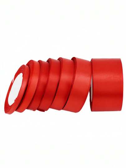1 Roll Of Polyester Satin Ribbon For Gift Box,Candy Box, Cake Box And Flower Decoration (Slight ColorDifference Due To Machine Dyeing)