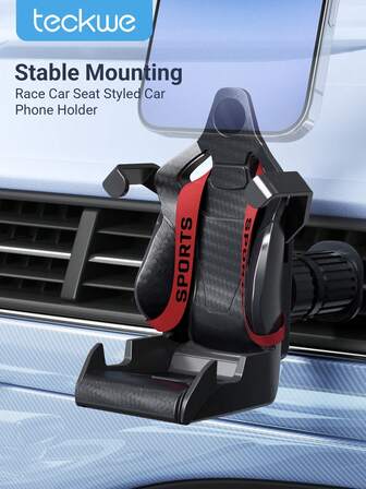 Kreativ bilhållare i racingsätestil, universellt telefonstativ för luftventilation i bilen