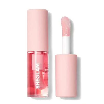 SHEGLAM Olio labbra idratante Jelly Wow - Gloss labbra lucido e nutriente all'estratto di fragola, non appiccicoso, effetto rimpolpante, finitura ad alto brillantezza, cosmetici per labbra adatti a donne e ragazze, perfetti per l'autunno/inverno, ideali per lo stile Y2K, adatti come regalo per compleanni, Natale o feste