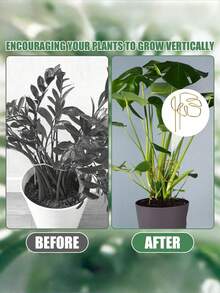 1/3/5 Reusable Metal Climbing Plant Stem Support Stakes – Unique-Designed Plant Stakes, Garden Decoration & Accessory, Flower Pot Ornament, Indoor Plant Trellis, Ideal For Plant Healthy Growth - Multicolor - View 8