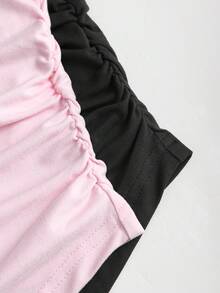 Sweetra Áo thun dài cài nút bất đối xứng gợi cảm Y2K - Nhiều màu - Xem 3