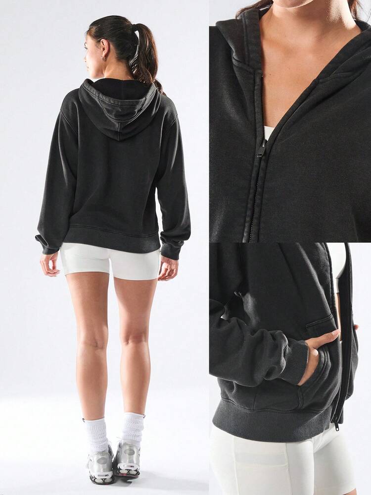 Everyday Fleece Winter Edit Soft Lightweight Warm Cozy Pocket Regular Fit Full-Zip Hoodie Autumn Winter Outdoors Daily Casual Wear