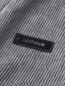 OFFICEAU 男士新款加厚羊羔绒保暖内衬夹克，秋冬季，抓绒内衬夹克，Old Money - 灰色 - 查看 4