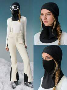 GLOWMODE 滑雪系列 斜坡防护罩 保暖吸汗 磁性设计套头衫 拉法帽 滑雪面罩 层 户外度假 秋冬雪地日常运动服