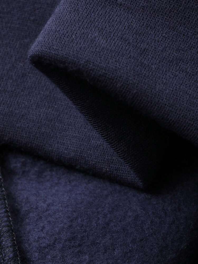 Women's Autumn/Winter Hooded Fleece Faux Pearl Decor Letter Loose Casual Sweatshirt Hoodies