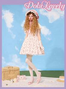 Dola Lovely 时尚珍珠粉色蝴蝶结装饰女士高跟鞋，舒适百搭的婚礼和宴会正式服装 - 粉色 - 查看 5