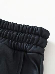 Manfinity Hypemode Men's Casual Slogan Graphic Drawstring Hoodie And Pants Set, Autumn - Multicolor - View 6