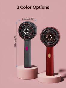 Teckwe 1 件多功能按摩梳，电动按摩刷，家用头皮刺激器，红光防脱发护发刷 - 深层头皮按摩，3 种模式，个人护理设备，送给爱人的礼物，生日，节日万圣节礼物