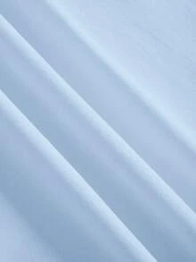 Manfinity Joysei Light Blue Label Men's White Crew Neck T-Shirt ( Fabric) Baby Blue Graphic Tee Men - Baby Blue - View 7