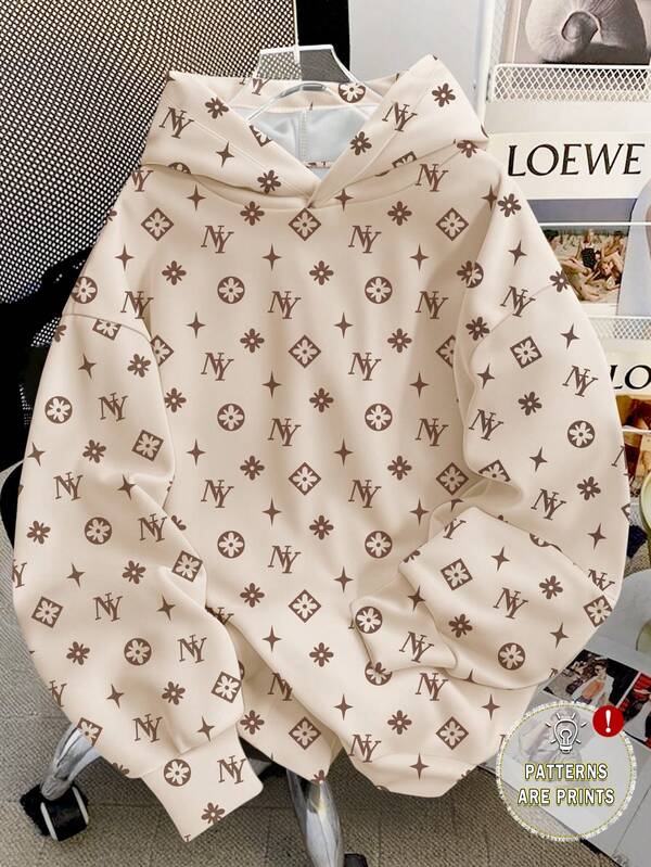 Resyla Women's Hooded Sweatshirt, Vintage American College Style, Suitable For Autumn, Winter, Christmas 2026, New Year, Back To School Season