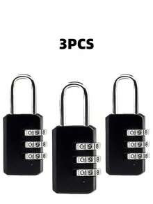 3PCS Mini Combination Locks Alloy Material Multi Color Options Anti Theft Security For Pencil Case Suitcase Backpack Drawer Locker Travel School Office - Multicolor - View 11