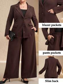 Chikora Bộ vest nữ cỡ lớn, Bộ vest công sở thanh lịch, Bộ vest nâu sẫm có túi, Bộ vest đi làm công sở cho nữ, Quần áo nữ mùa thu đông, Quần áo mùa đông, Quần áo mùa đông cho nữ, Bộ vest mùa đông cho nữ, Áo khoác ngoài mùa đông cho nữ, Quần áo mùa đông cho nữ, Quần áo mùa đông thanh lịch, Quần áo phù hợp cho phụ nữ, Quần áo nữ cỡ lớn, Bộ vest nữ, Bộ vest nữ thanh lịch, Bộ vest mùa đông cho nữ, Bộ vest mùa đông cho nữ, Bộ vest hai mảnh cho nữ, Bộ vest mùa đông cho nữ, Bộ vest mùa đông cho nữ, Bộ vest hai mảnh cho nữ - Rỉ Nâu - Xem 3