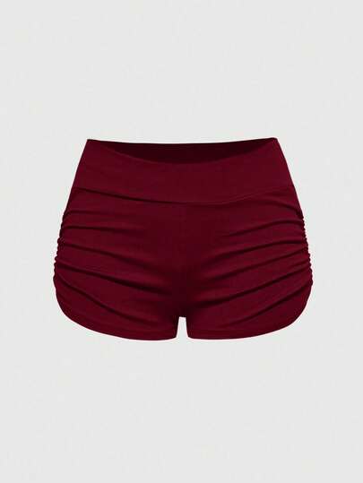 J-Fashion Short taille basse style Y2K pour femmes avec imprimé chat et strass