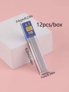 1/5/10pcs 0.5/0.7mm Automatic Pencil Lead Refills, HB Resin Mechanical Pencil Leads, School Supplies Back To School - Black - View 11